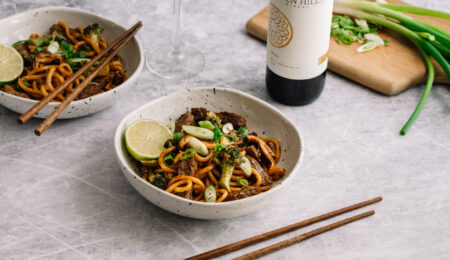 Black Pepper Udon X Merlot
